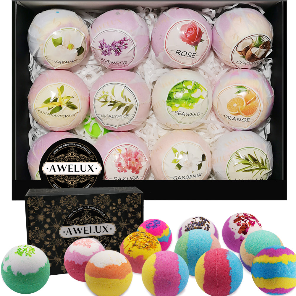 12-Piece Handmade Bath Bomb Set – The Ultimate Awesome and Luxurious Escape