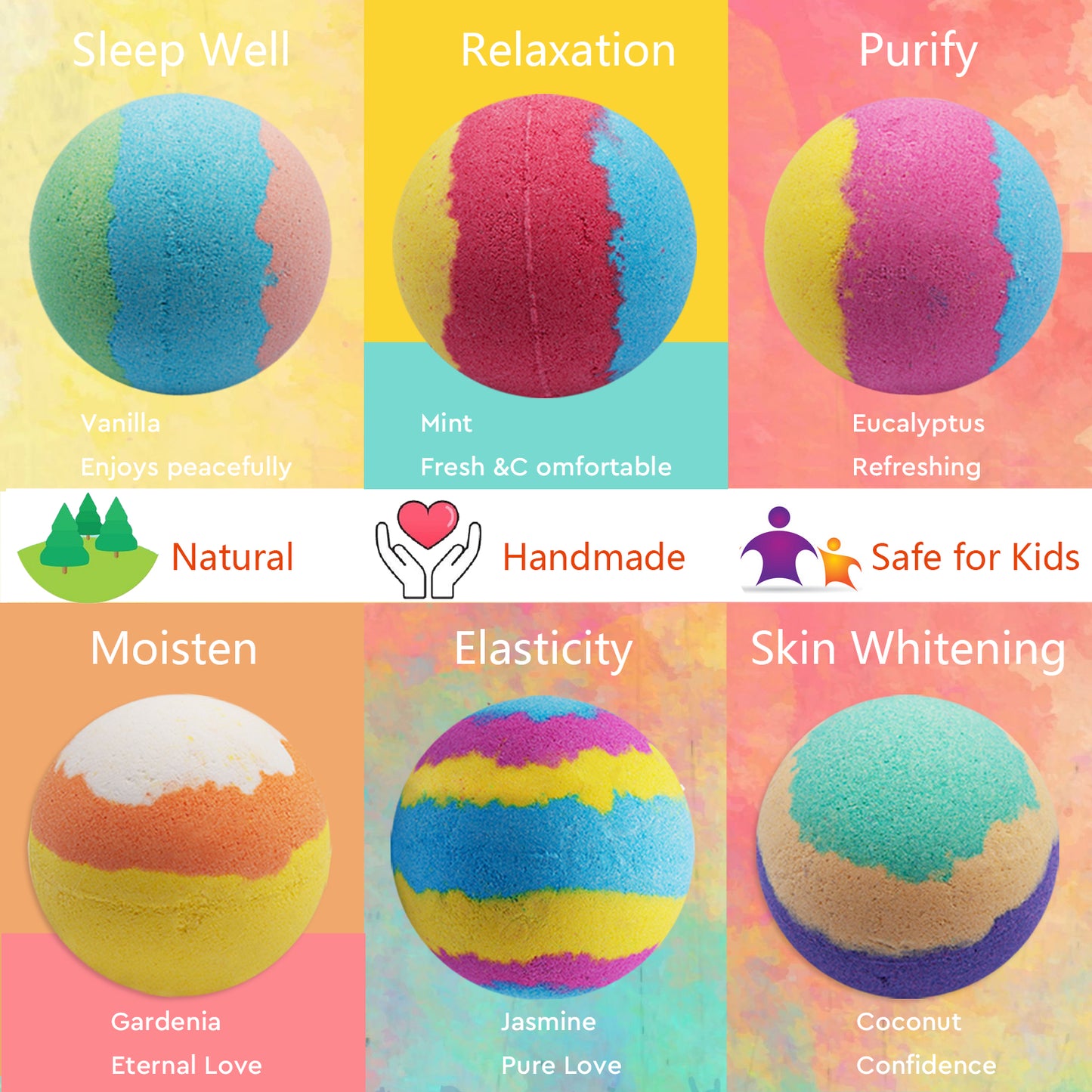 12-Piece Handmade Bath Bomb Set – The Ultimate Awesome and Luxurious Escape